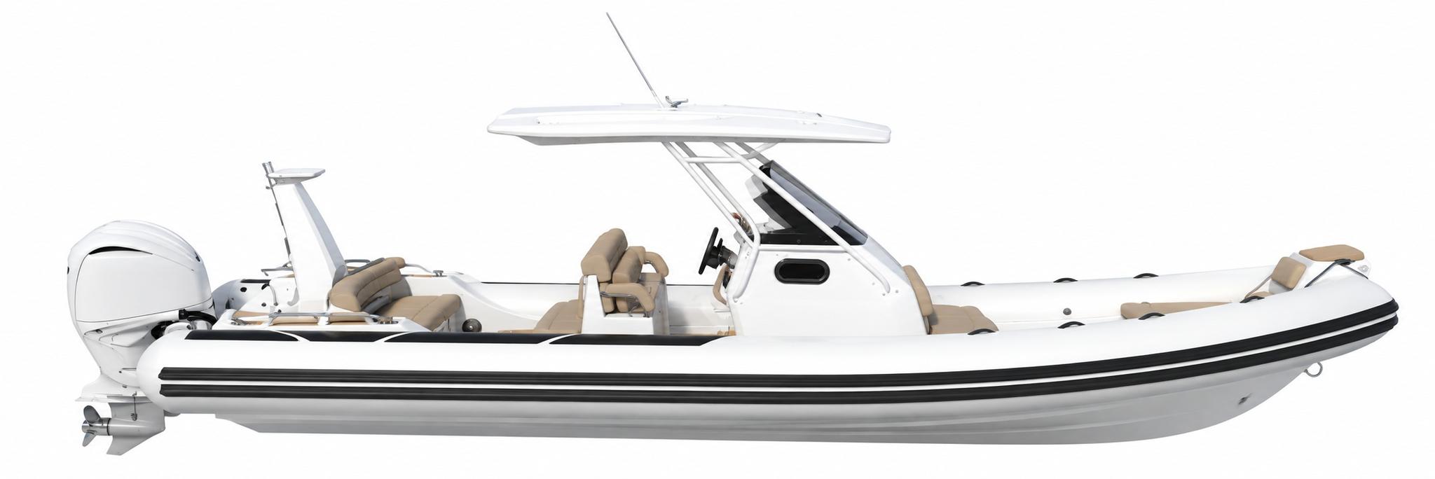 Semi-rigide Brig Eagle 8, vue latérale